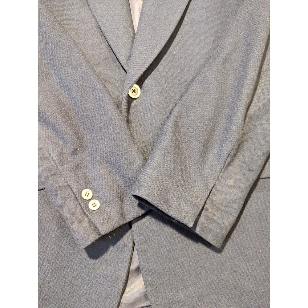 Mens Vintage Saks Fifth Avenue Wool Cashmere Blazer Size 42 Project Coat - Picture 3 of 10